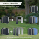 Outdoor Storage Shed Extension Kit for 7 Feet Shed Width by LJGDeals
