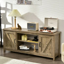 59 Inches TV Stand Media Console Center with Storage Cabinet-Natural by LJGDeals