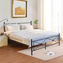 Full/Queen Size Metal Bed Frame Platform with Headboard by LJGDeals