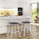 Set of 2 360-Degree Swivel Bar Stools for Home Restaurant by LJGDeals