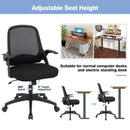 Adjustable Mesh Office Chair Rolling Computer Desk Chair with Flip-up Armrest by LJGDeals