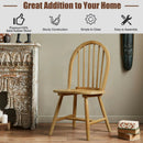 Set of 2 Vintage Windsor Wood Chair with Spindle Back for Dining Room by LJGDeals