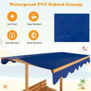Kids Wooden Sandbox with Canopy and 2 Bench Seats by LJGDeals