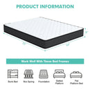 8 Inch Breathable Memory Foam Bed Mattress Medium Firm for Pressure Relieve by LJGDeals