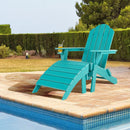 Adirondack Folding Ottoman with All Weather HDPE by LJGDeals