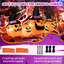 8 Feet Inflatable Pumpkin Family Waterproof Halloween Yard Decoration with LED Lights by LJGDeals
