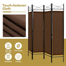 6 Feet 4-Panel Folding Freestanding Room Divider by DirectDeals