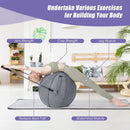 Yoga Sitting Ball with Felt Cover and Air Pump by LJGDeals