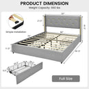 Bed Frame Mattress Foundation with 4 Storage Drawers by LJGDeals