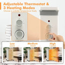 1500W Portable Oil Filled Radiator Heater with 3 Heat Settings by LJGDeals