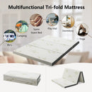 Portable Tri-fold Memory Foam Floor Mattress Topper Portable with Carrying Bag by LJGDeals