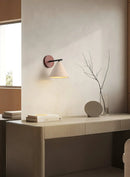 Conical Finley Travertine Wall Lamp