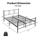 Full/Queen Size Platform Bed Frame with High Headboard by LJGDeals