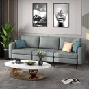 3-Seat Sectional Sofa Couch with Armrest Magazine Pocket and Metal Leg by LJGDeals