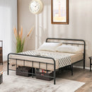 Heavy Duty Metal Platform Bed Frame with Headboard by LJGDeals