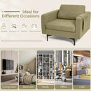 Modern Accent Armchair with Side Storage Pocket by LJGDeals