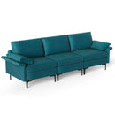 Large 3-Seat Sofa Sectional with Metal Legs for 3-4 people by LJGDeals
