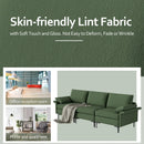 Large 3-Seat Sofa Sectional with Metal Legs for 3-4 people by LJGDeals