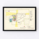 Vintage Map of Stead Air Force Base, 1952