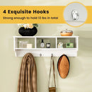 Wall Mount Cubby Organizer Hooks Entryway Storage Shelf by LJGDeals