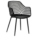 Set of 4 Heavy Duty Modern Dining Chair with Airy Hollow Backrest by LJGDeals