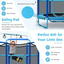 5 Feet Kids 3-in-1 Game Trampoline with Enclosure Net Spring Pad by LJGDeals