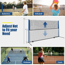 10/14 Feet Adjustable Badminton Net Stand with Portable Carry Bag by LJGDeals