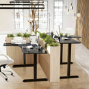 L-shaped Electric Standing Desk with 4 Memory Positions and LCD Display by LJGDeals