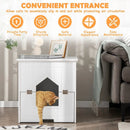 Cat Litter Box Enclosure with Flip Magnetic Half Door by LJGDeals