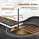 41 Inch Full Size Cutaway Acoustic Guitar Set for Beginner by LJGDeals