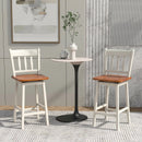 24.5 Inches Set of 2 Swivel Bar Stools with 360° Swiveling by LJGDeals