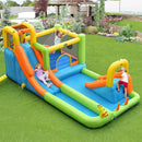 8-in-1 Inflatable Water Slide Bounce House with Splash Pool and 735W Blower by LJGDeals
