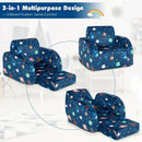 3-in-1 Convertible Kid Sofa Bed Flip-Out Chair Lounger for Toddler by LJGDeals