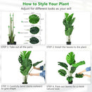 2 Pack Artificial Monstera Deliciosa Tree with 10 Leaves of Different Sizes by LJGDeals