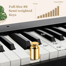 88-Key Foldable Digital Piano with MIDI and Wireless BT by LJGDeals