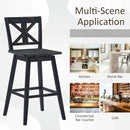 Set of 2 360-Degree Swivel Bar Stools for Home Restaurant by LJGDeals
