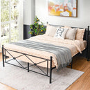Full/Queen Size Metal Bed Frame Platform with Headboard by LJGDeals