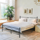 Full/Queen Size Metal Bed Frame Platform with Headboard by LJGDeals