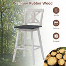Set of 2 360-Degree Swivel Bar Stools for Home Restaurant by DirectDeals