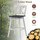 Set of 2 360-Degree Swivel Bar Stools for Home Restaurant by LJGDeals