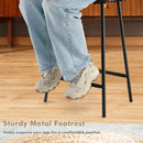 Industrial Saddle Stool with Metal Legs and Adjustable Foot Pads by LJGDeals