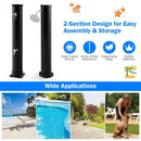 7.2 Feet Solar-Heated Outdoor Shower with Free-Rotating Shower Head by LJGDeals