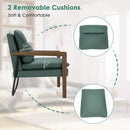 Single Sofa Chair with Extra-Thick Padded Backrest and Seat Cushion by LJGDeals