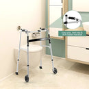 Height Adjustable Rolling Walker With Seat and Armrest Pad by LJGDeals