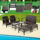 7 Pieces Outdoor Patio Furniture Set with Waterproof Cover by LJGDeals