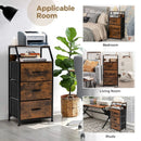 Freestanding Cabinet Dresser with Wooden Top Shelves by LJGDeals