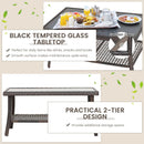 4 Pieces Outdoor Rattan Conversation Set with Protective Cover by LJGDeals