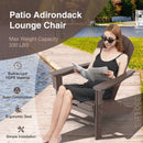 Patio HDPE Adirondack Chair with Retractable Ottoman by LJGDeals