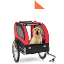 Dog Bike Trailer Foldable Pet Cart with 3 Entrances for Travel by LJGDeals