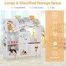 Wooden Children Storage Cabinet with Storage Bins by LJGDeals